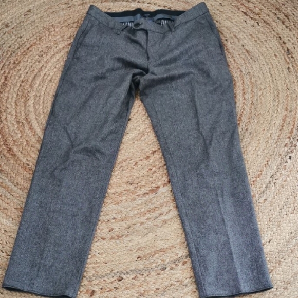 GAP Other - Gap Tailored Slim Fit Mens Wool Blend Careerwear Office Grey Trousers Size 32X32